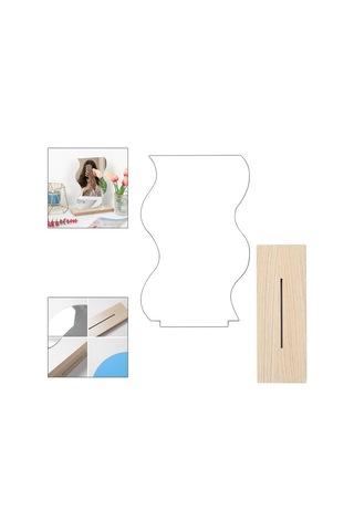 Suntek Banyo A Için Düzensiz Akrilik Makyaj Aynası Dekoratif