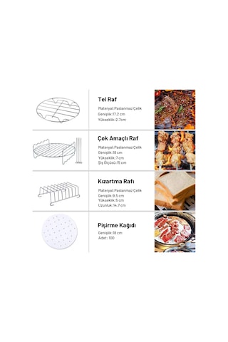 Yui,xiaomi,philips Uyumlu 4.5 Lt Fritöz 12'li Yedek Parça Seti