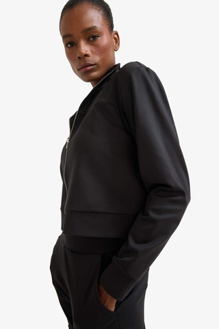 Defacto Defactofit Standart Fit Dik Yaka Esnek Kumaş İçi Yumuşak Tüylü Fermuarlı Sweatshirt E8981ax25aubk81 Siyah