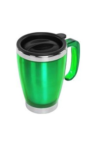 S-link Sl-tm1981 Yeşil 415ml Iç 304 Dış 201 Paslanmaz Çelik Kupa Yeşil