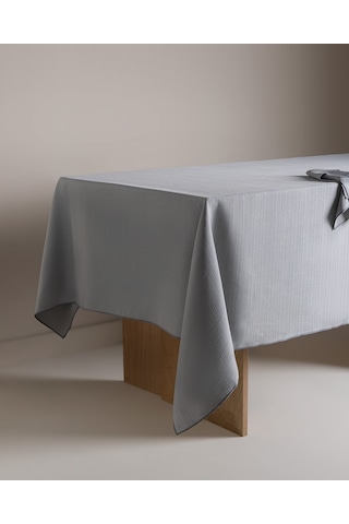 Madame Coco Nostang Masa Örtüsü - Gri - 145x250 Cm 8684427303498 Çok Renkli