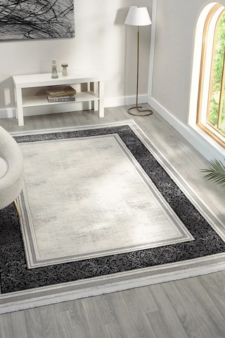 Seyran Halı Zen 7006 Antrasit Akrilik Makine Halısı