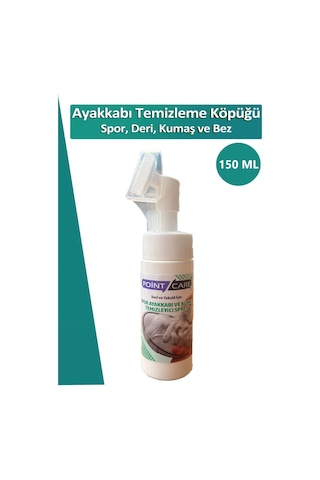 Point Care Spor Ayakkabı Deri ve Kumaş Temizleme Köpüğü 150 ML