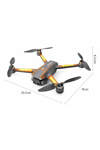 R22 Ultra Drone Katlanabilir Dron 1080p Hd Kamera Fırçasız Motor Renkli Led Işıklı Soğutucu Aydınlatma Optik Akış Koruma Titreşim Önleme Çift Elektirkli Kamera