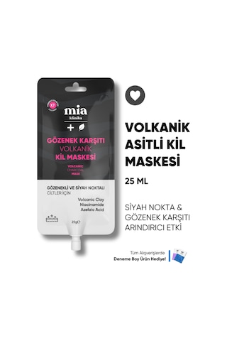 Mia Klinika Gözenek Karşıtı Volkanik Kil Maskesi 25 G