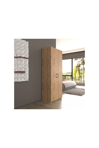 2 Kapaklı 5 Katlı Çok Amaçlı / Elbise Dolabı / Saklama Dolabı 70 Lilyum Kahverengi 2 Kapaklı 5 Katlı Çok Amaçlı / Elbise Dolabı / Saklama Dolabı 70 Lilyum Kahverengi