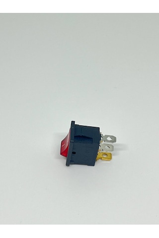 12v Kırmızı Ledli 1-0 Mini Dikdörtgen Anahtar Rocker Switch 1-0