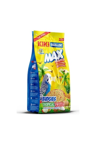 Kıkı Excellent Kuş Max Menu Tropikal Meyveli Muhabbet Kuşu Yemi 500 Gr