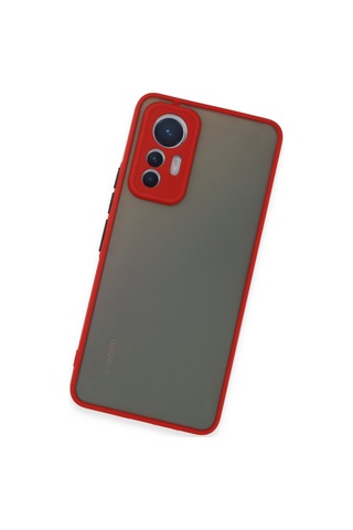 Mi 12 Lite Kılıf Montreal Silikon Kapak - Kırmızı Çok Renkli