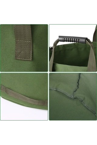 Novahub Katlanabilir Bahçe Çantası Tuval Tekrar Kullanılabilir Bahçe Çantası Suya Dayanıklı Bahçe Yaprağı Atık Torbası Atık Çuvalı Bahçe Atık Torbası, Pratik Bahçe Atık Torbası Diğer