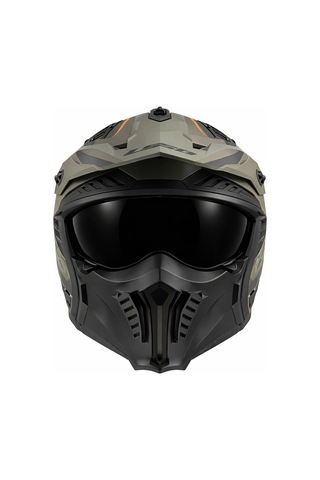Ls2 Drıfter Mat Olıve Siyah Vizör Kask Yeşil