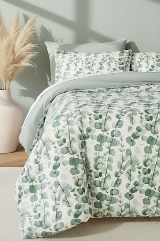 Rivaİstanbul Okaliptus Çift Kişilik Nevresim Takımı Pamuklu Yeşil