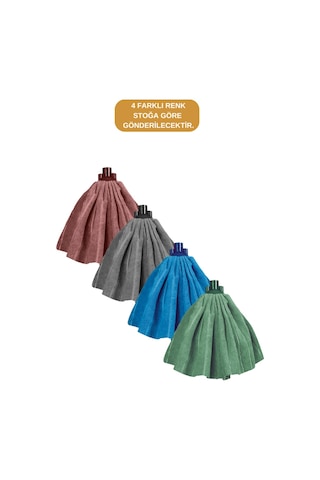 Flora F957 Süper Emici Mikrofiber Mop Jumbo, Fayans Ahşap Tüm Yüzeylerle Uyumlu Yedek Mop Başlığı Çok Renkli