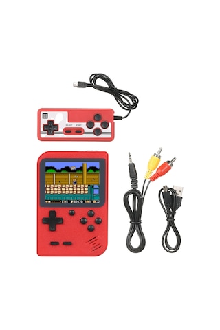Geeksen Taşınabilir 400 Oyunlu Retro El Konsolu - 2.8" Renkli Ekran, Av Çıkışlı