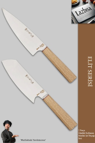 Elite Serisi Mutfak Bıçak Seti 2 Li Et Sebze Şef Bıçak Mft-1276