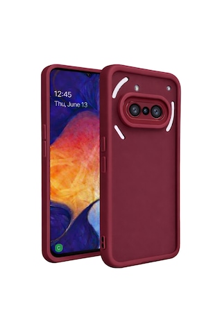 Nothing Phone 3a Uyumlu Kamera Çıkıntılı Mat Silikon Telefon Kılıfı