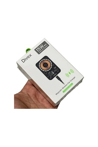 Divex Kablosuz Araç Şarj Cihazı Manyetik Wireless Şarj Aleti Dv-352