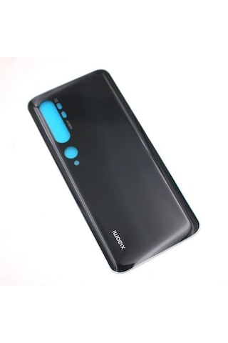 Xiaomi Mi Note 10 Arka Pil Batarya Kapak Cam Senalstore - Siyah Siyah