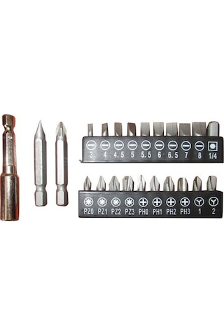 Attlas ATB 4.8 V 25 Parça Metal Kutulu Şarjlı Tornavida Seti
