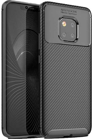 Huawei Mate 20 Pro Kılıf Karbon Silikon Case