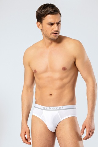 Cacharel Erkek Likrali Bantli Slip 1311/beyaz