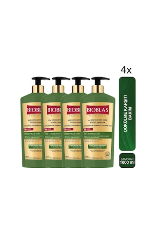 Onarıcı Bakım Saç Dökülmesine Karşı Phytokeratin Şampuan 1000 Ml Keratin Bakım 4 Adet Kuru