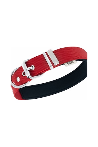 Doggie Konforlu Dokumadan El Yapımı Çivili Köpek Boyun Tasması Kırmızı 3 x 47 x 55 CM Kırmızı
