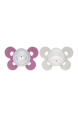 Chicco 2'li Physio Comfort Kız Bebek Emzik 16-36 Ay CHI-7493541 Gold - Pembe
