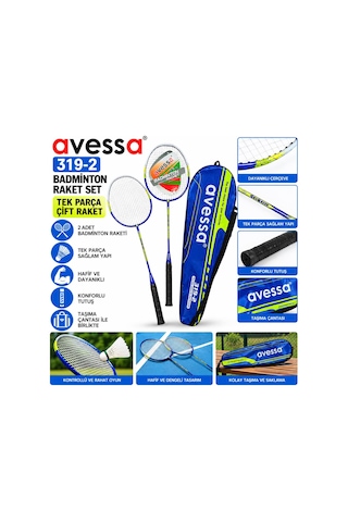 Avessa 319-2 Badmington Raketi Çift