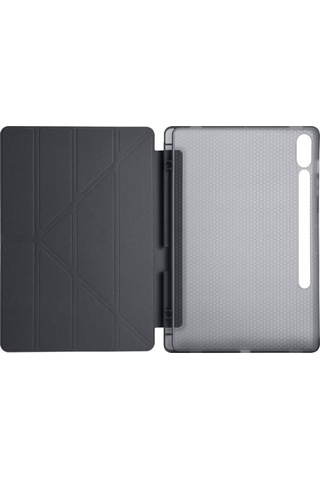 Samsung Uyumlu Galaxy Tab S10 Plus X820 12.4 Darbe Korumalı Kalemlikli Smart Cover Kılıf Kapaklı