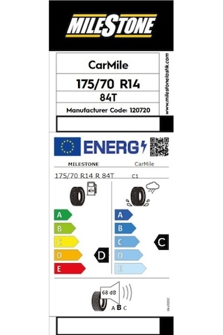Milestone 175/70 R14 84T Carmile Yaz Lastiği 2025