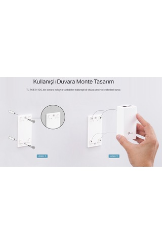 Tp-lınk Tl-poe2412g Poe Adaptör Gigabit Hız, 24v Güç, Kolay Kurulum