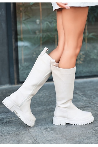 Idax Ten Cilt Topuklu Çizme Ten