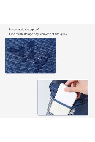 Skycity Mavi Küçük Çift Rıhtım Luşferli Isı Saklama Çanta - Nylon, İnce Pamuk, Alüminyum Folyo İle Isı Yalıtımı, El Çantası Tipi Öğle Yemeği Çantası Blue