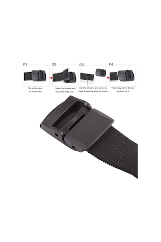 Evolite Outdoor Stretch Esnek Kemer 4 Cm Ayarlanabilir Unisex Siyah Haki
