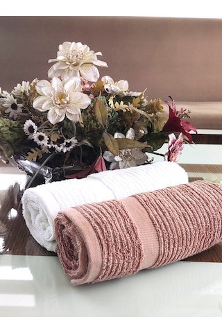2.li Set Çeyizlik Premium Süper Soft Lüx Cotton 45x70cm. El Ve Yüz Havlusu %100 Pamuk Renkli