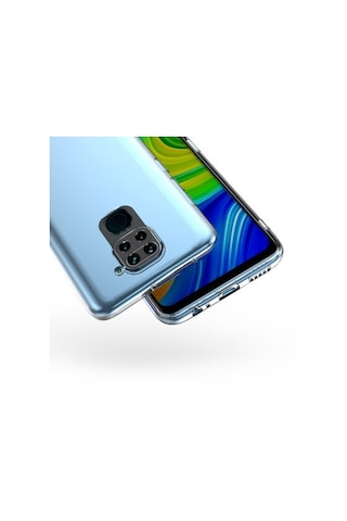 Xiaomi Redmi Note 9 İle Uyumlu Kılıf Şeffaf Kamera Korumalı Esnek Silikon Telefon Kılıfı Kapak