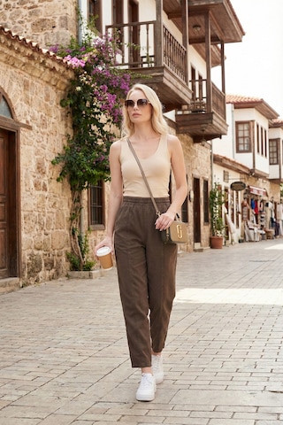 Lela Bayan Pantolon 668yp5456 Kahve Kahve