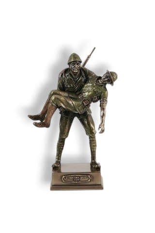 Veronese Mehmetçik Ve Anzak Askeri Bronz Renk Koleksiyon Figür 18cm