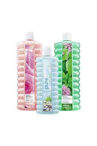 Avon Senses Nane Salatalık Gül Kehribar Ve Misk Bambu Kolu Banyo Köpüğü Paketi