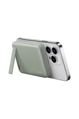 Magpac Mini 10.000 Mah 20w Type-c 15w Kablosuz Şarj - Stant Özellikli Magsafe Powerbank - Yeşil Yeşil