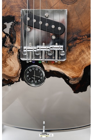 Elektro Gitar Telecaster Saatli Custom Epoksi & Yıllanmış Ağaç Kişiye Özel Suhr Burst