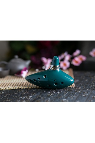 Hermann Mayer Hmo12Gr Pro Seramik Alto Ocarina - Yeşil