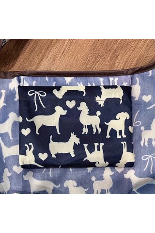 My Balli Store Büyük Boy Alışveriş Ve Pazar Çantası, Dayanıklı Polyester Omuz Tote Çanta Köpek Baskılı