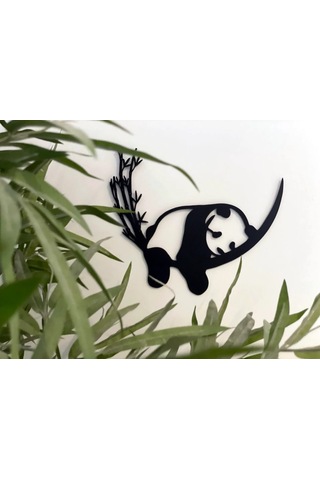 Panda Duvar Sanatı Siyah