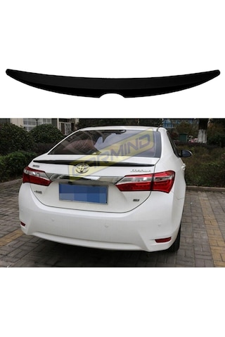 Toyota Corolla Uyumlu Bagaj Üstü Piano Black Spoiler 2013-2017
