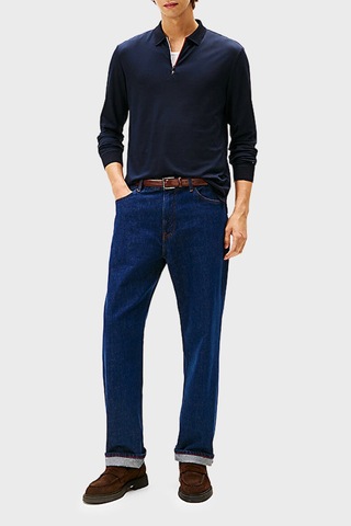 Tommy Hilfiger Erkek Polo Yaka Sweat Mw0mw40302 Dw5 Lacivert Lacivert