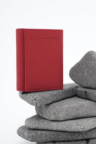 Erkek Mekanizmalı Deri Cüzdan Kırmızı 113570