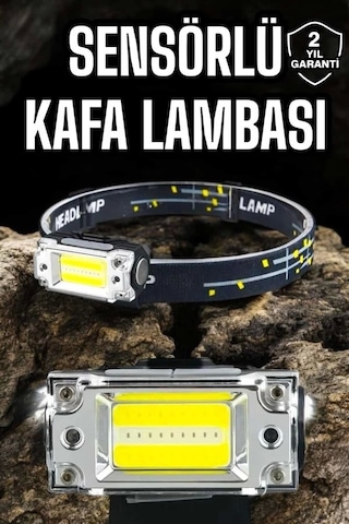 Kafa Lambası Led Fener Pratik Taşınabilir Ayarlanabilir Usb Şarjlı Çok Renkli