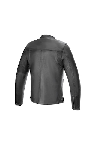 Alpinestars Blacktrak Korumalı Deri Motosiklet Montu Siyah Siyah